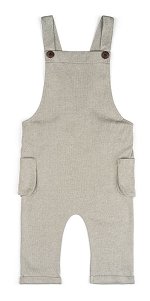 Gray Pinstripe Overalls<br>Milkbarn Kids